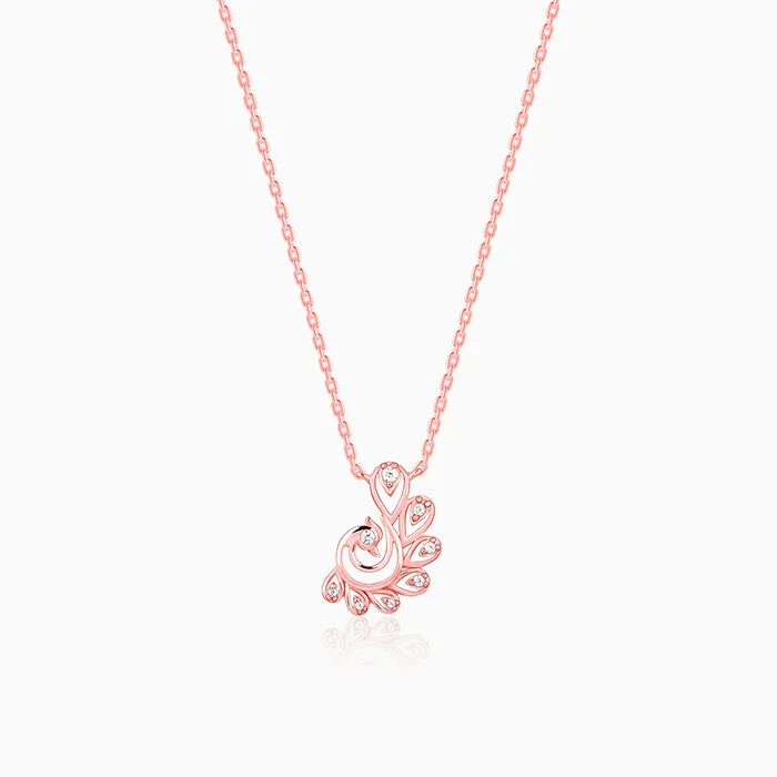 women ruby necklaces -Rose Gold Navilu Necklace