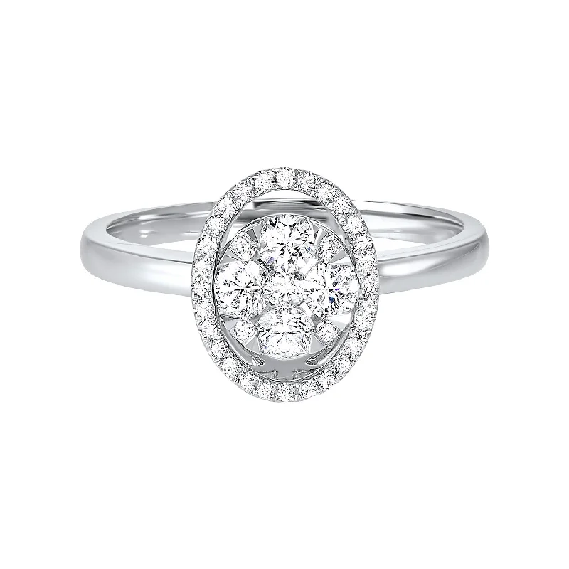 women creative engagement rings -14K Diamond Ring