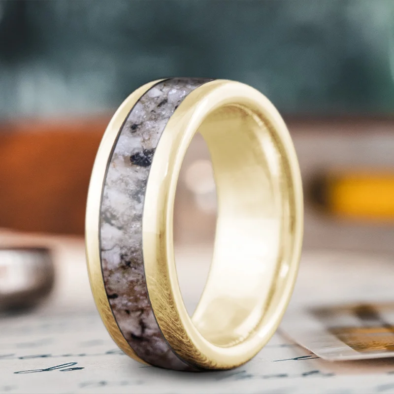 women eco-friendly rings -Custom Design - Single Inlay Ring Z7YouaSS3BwGLlQZrTqK0bRK