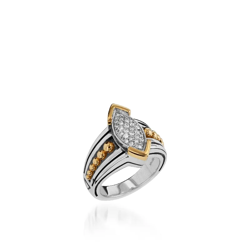 women diamond solitaire wedding rings -Elixir Pave Diamond Ring