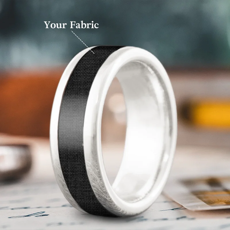 women unique rings -Custom Design - Single Inlay Ring YUGCW0iCFI5OfgIgW5E6d1tl