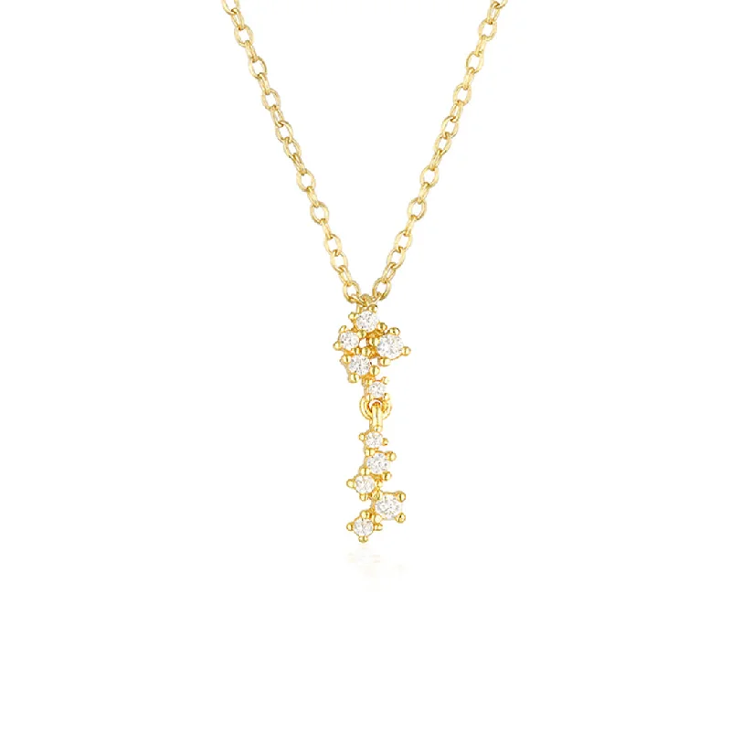 women crystal necklaces -Dylan Necklace Gold