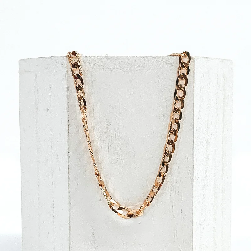 women timeless necklaces -Weekend Livin' Chained Necklace in Gold