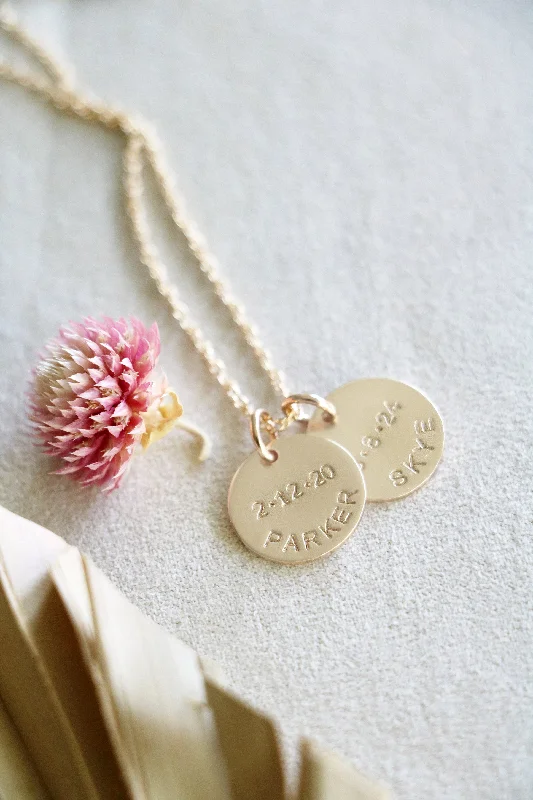 women classic necklaces -little loves necklace { gold + silver }