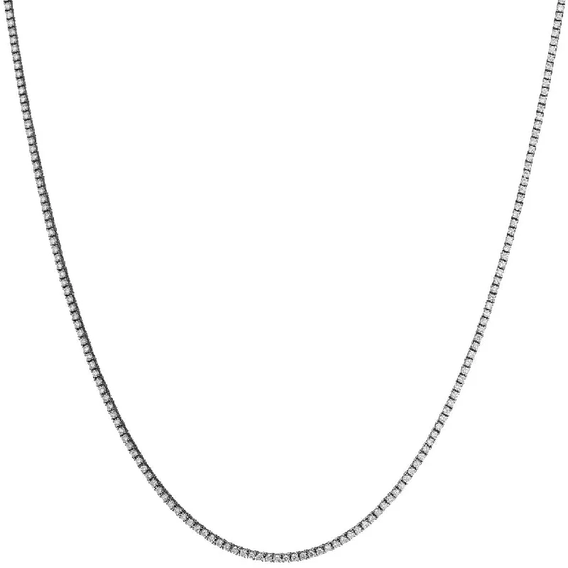 women elegant necklaces -MINI DIAMOND TENNIS NECKLACE