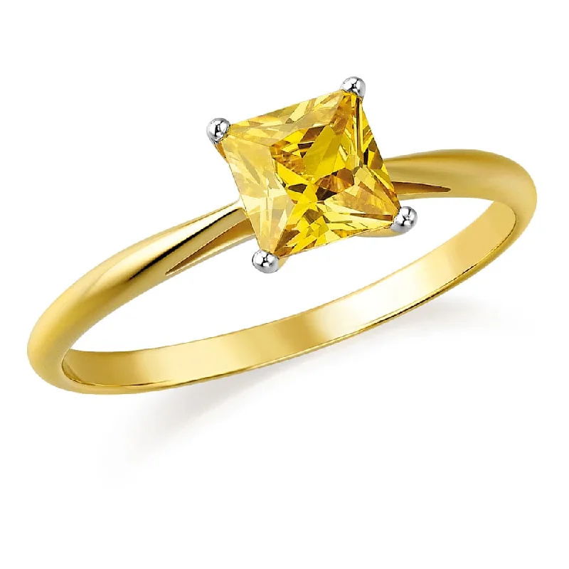 women diamond rings -Yellow Belle Ring